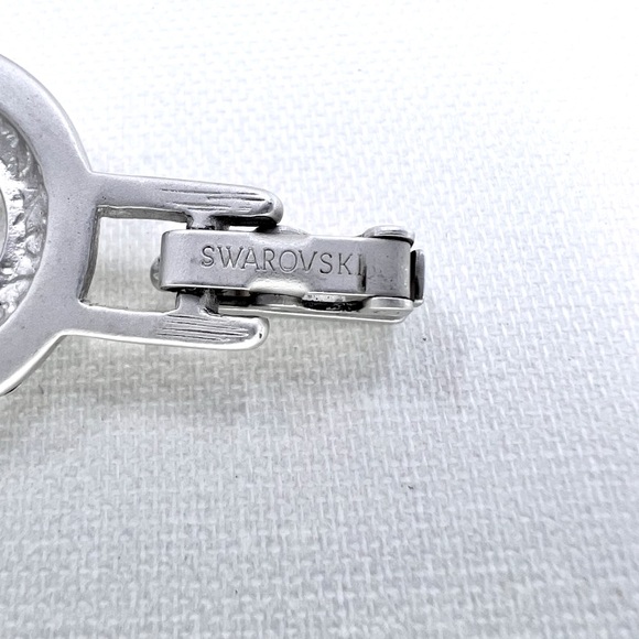 🎉HP🎉 Swarovski - Gorgeous Silver Tone Link 7” Bracelet - Picture 5 of 7